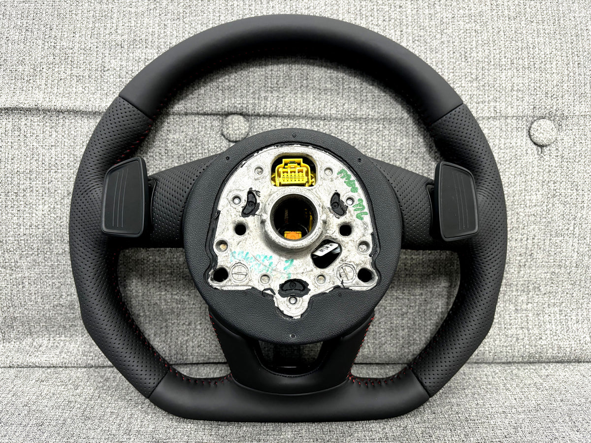 Audi S3 SQ2 S1 Flat Bottom S-Line Steering Wheel With Paddle Shifters Genuine