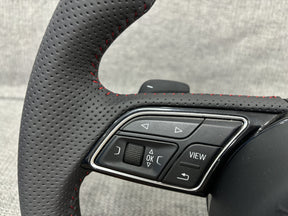 Audi S3 SQ2 S1 Flat Bottom S-Line Steering Wheel With Paddle Shifters Genuine