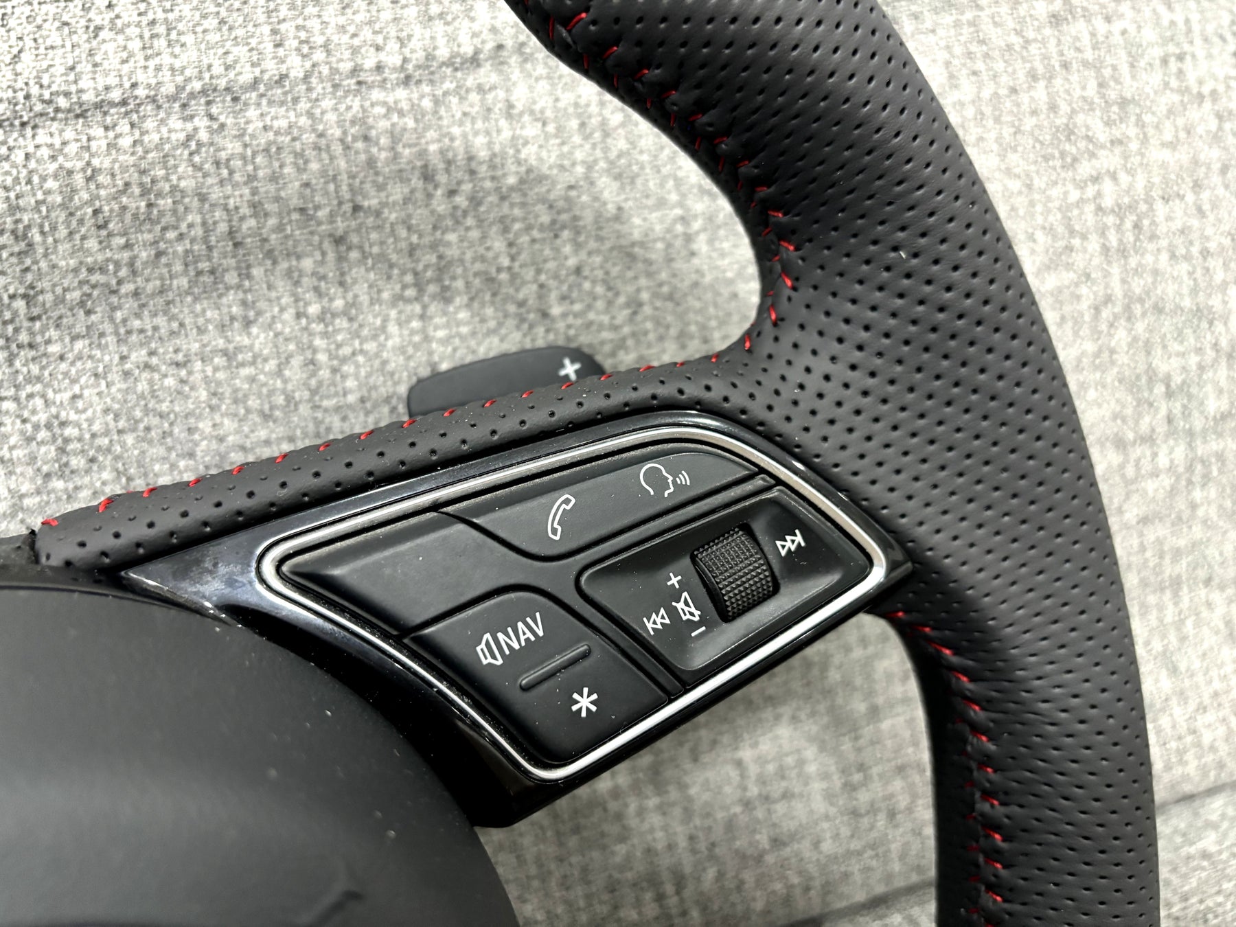 Audi S3 SQ2 S1 Flat Bottom S-Line Steering Wheel With Paddle Shifters Genuine