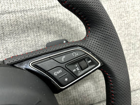Audi S3 SQ2 S1 Flat Bottom S-Line Steering Wheel With Paddle Shifters Genuine