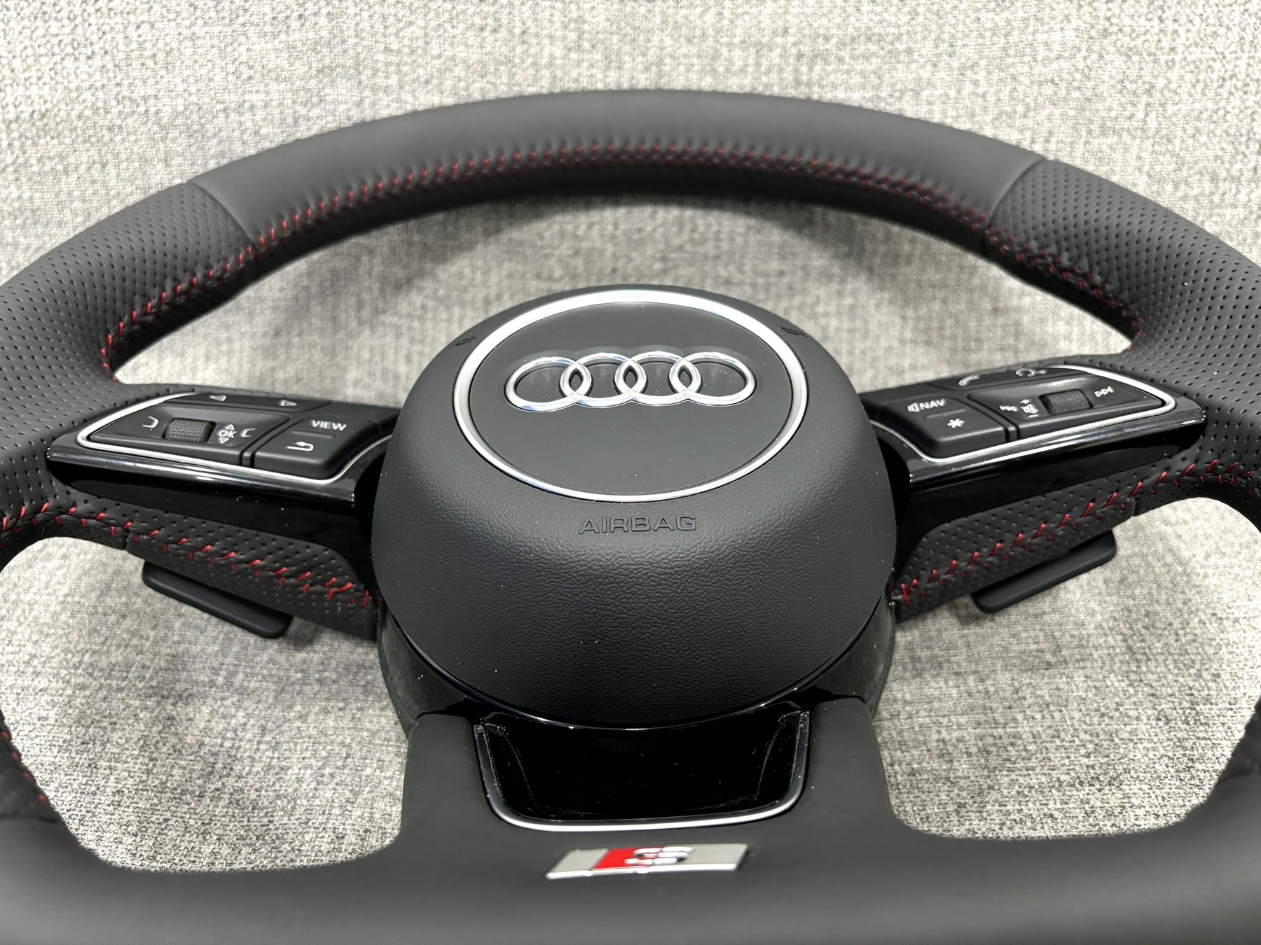 Audi S3 SQ2 S1 Flat Bottom S-Line Steering Wheel With Paddle Shifters Genuine