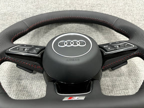 Audi S3 SQ2 S1 Flat Bottom S-Line Steering Wheel With Paddle Shifters Genuine