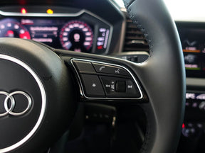 AUDI A1 GB A3 8V 8Y Q2 Q3 8U Round Leather Steering Wheel With Paddles Genuine