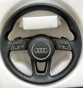 AUDI A1 GB A3 8V 8Y Q2 Q3 8U Round Leather Steering Wheel With Paddles Genuine