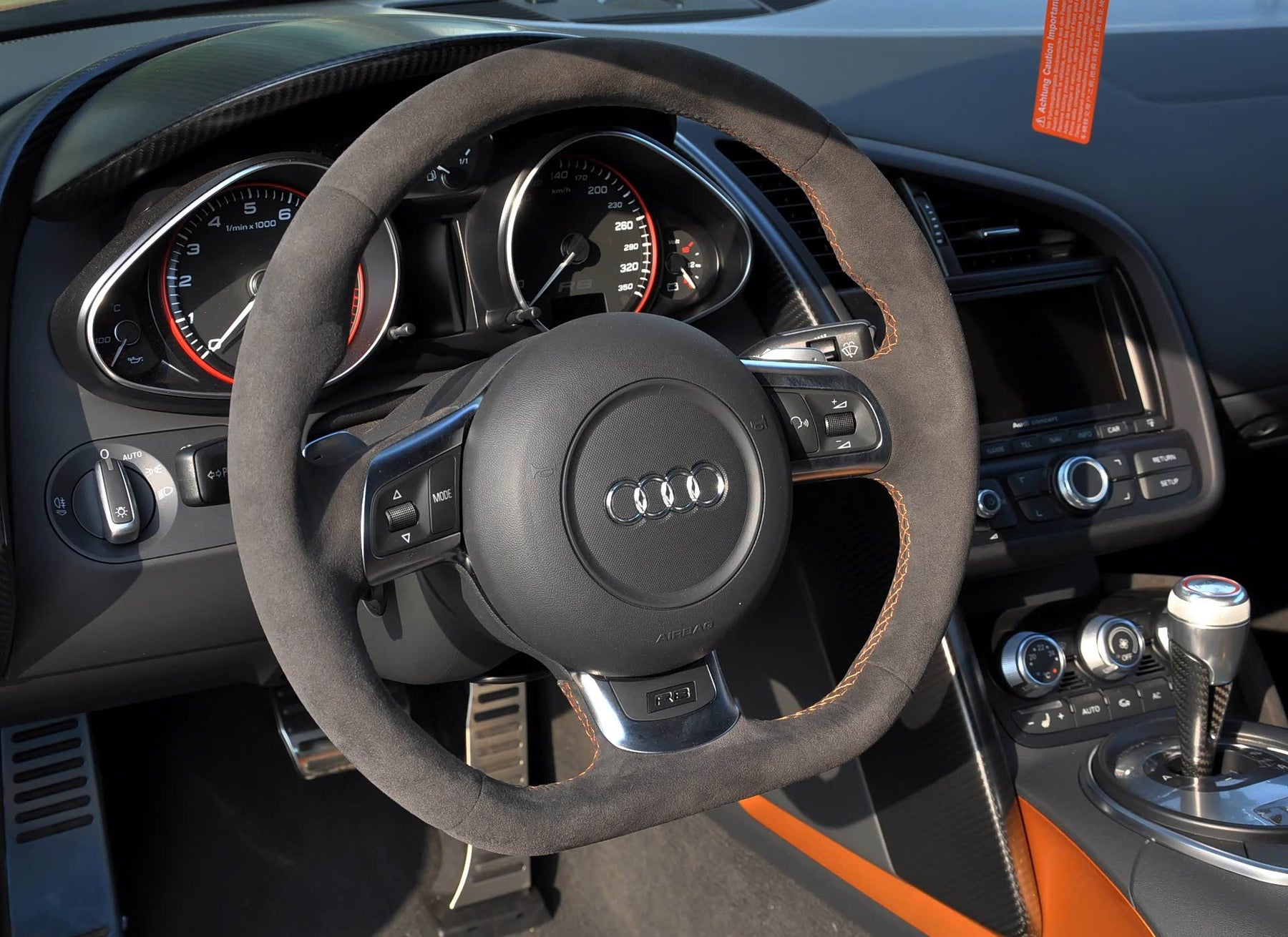 Audi TT RS MK2 R8 A3 A4 A5 A6 A8 Q5 Q7 Steering Wheel Airbag Alcantara