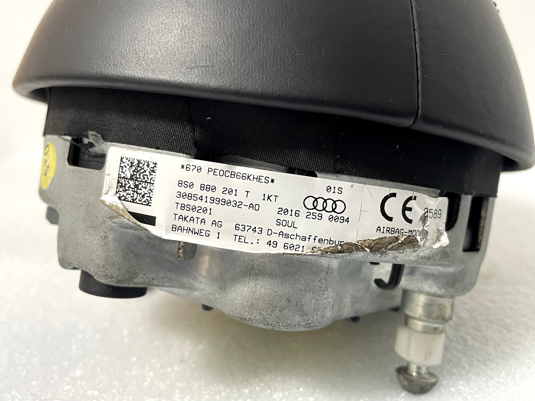 Audi TT RS TTS MK3 R8 Leather Steering Wheel Airbag 8S0880201T 1KT Genuine