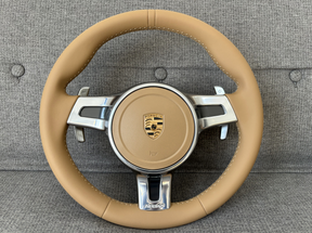 Porsche 911 997 991 Turbo GT 981 987 Panamera Cayenne Sport Steering Wheel Beige